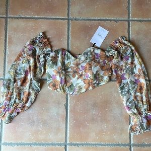 Cropped corset top